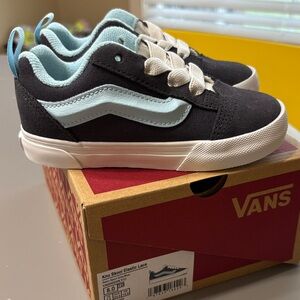 Vans Grey and Light Blue Kids' Sneakers